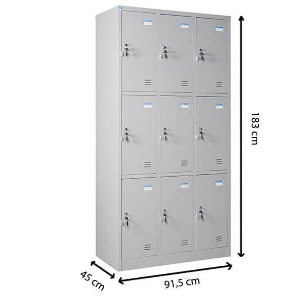 tủ locker 9 ngăn 9c3k